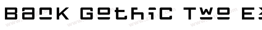 Bank Gothic Two Extr字体转换